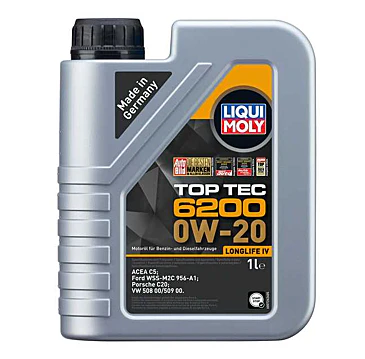 LIQUI MOLY TOP TEC 6200 0W-20 LLIV OLIO MOTORE SINTETICO 1 LT