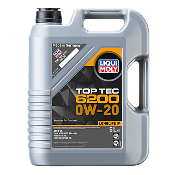 LIQUI MOLY TOP TEC 6200 0W-20 LLIV OLIO MOTORE SINTETICO 5 LT